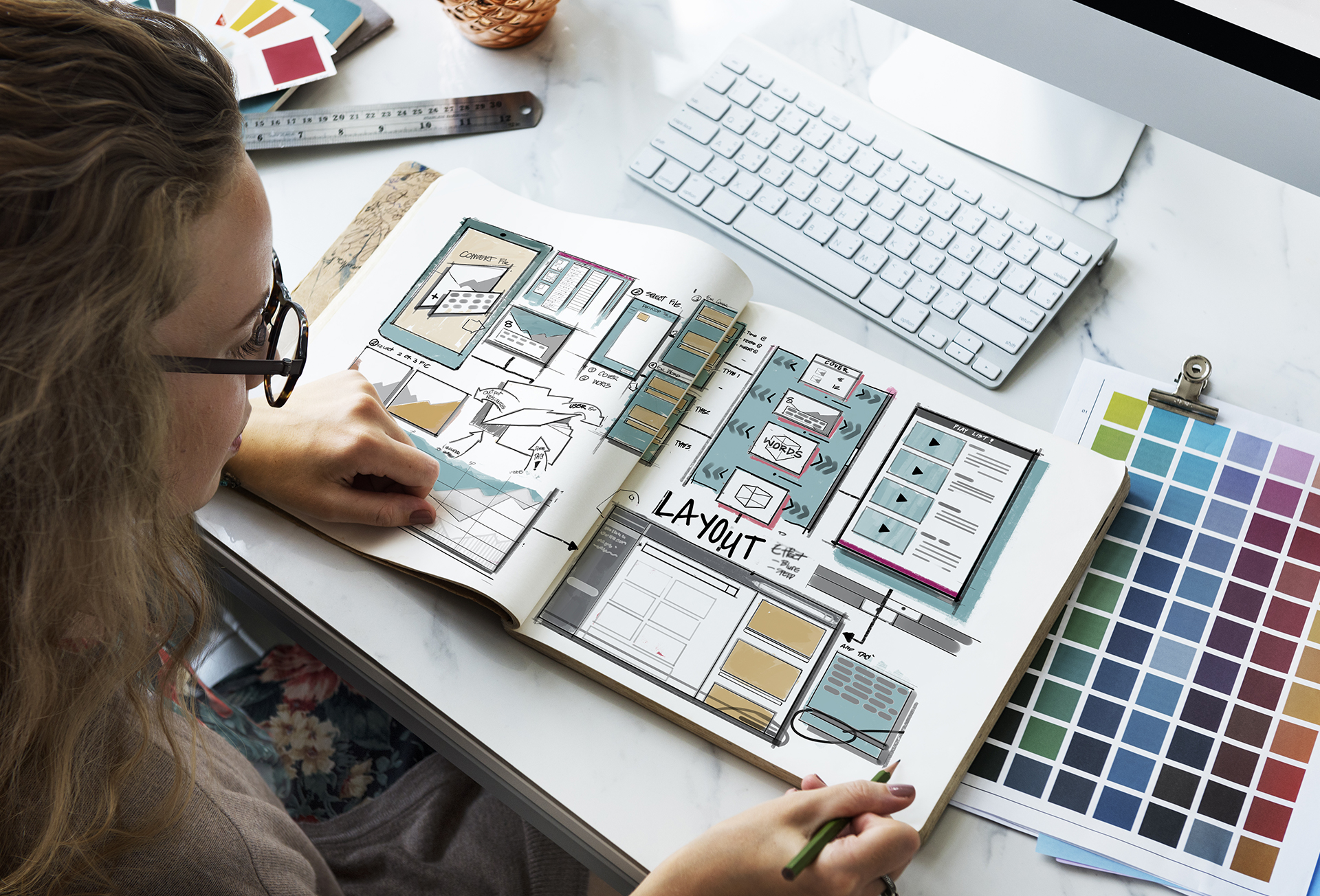 Web Design: Broken Grid Layout